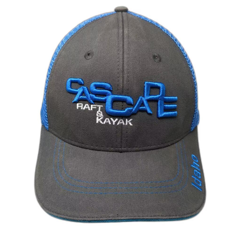 VIE Cascade Raft & Kayak Idaho Payette River Gray Blue One Size Trucker Hat